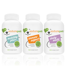 endurapet® mobility plus (1), immune support (1), and multi vitamin (1) pack